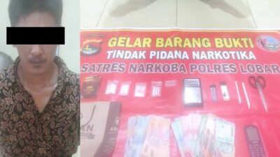 Pria Penyimpan Sabu Dibekuk Tim Sat Resnarkoba Polres Lombok Barat