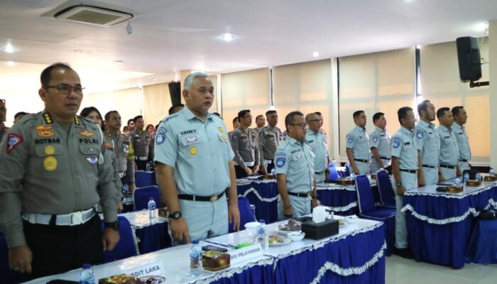 Jasa Raharja dan Korlantas Polri Gelar Monitoring dan Evaluasi Data Laka Lantas di Wilayah Hukum Polda Sumatera Utara