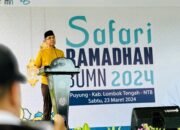 Safari Ramadan BUMN, PLN Berikan 1.000 Paket Sembako Murah ke Masyarakat Lombok Tengah
