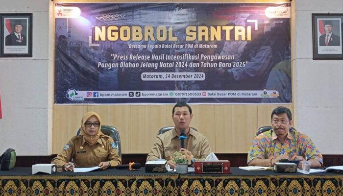 BBPOM Mataram Perketat Pengawasan Pangan Jelang Nataru 2025