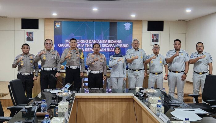 Tingkatkan Sinergi dan Kolaborasi, Jasa Raharja dan Korlantas Polri Gelar Monev Penegakan Hukum TW IV 2024 di Kepulauan Riau