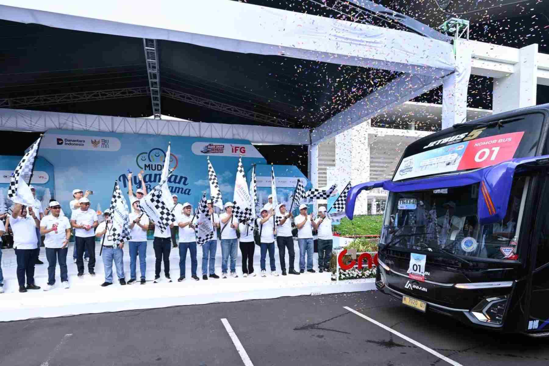 Peserta Mudik Nyaman Bersama IFG Group 2026 Resmi Dilepas, Jasa Raharja Perkuat Perlindungan Perjalanan Pemudik.