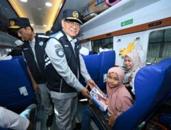 Jasa Raharja Berangkatkan Ribuan Pemudik dari Stasiun Pasar Senen Jakarta melalui Program Mudik Gratis BUMN 2026