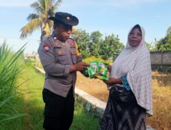 Bhabinkamtibmas Karang Bongkot Bergerak Nyata, Kawal Ketahanan Pangan Nasional Melalui Budidaya Jagung