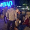 Patroli Malam, Polsek Tanjung Sampaikan Imbauan Kamtibmas di Alun-Alun Dayan Gunung
