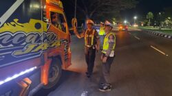 Polres Lombok Barat Jaga Keamanan Jalur Bypass BIL 1