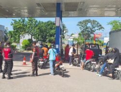 Waspada Kriminalitas di Pusat Ekonomi, Sat Samapta Polres Lombok Barat Perketat Patroli SPBU