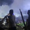 Diduga Konsleting Listrik Rumah Panggung 9 Tiang di Desa Mpili Kecamatan Donggo Ludes Terbakar