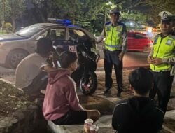 Satlantas Polres Lombok Barat Jamin Keamanan Jalur Bypass Sepanjang Malam dari Ancaman 3C