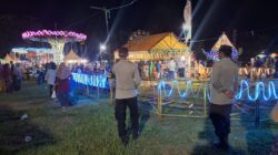 Polsek Gerung Amankan Jalannya Pasar Malam UMKM dan Hiburan Rakyat