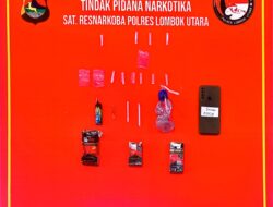 Polres Lombok Utara Tangkap Terduga Pengedar Sabu di Tanjung, 4 Poket Sabu Diamankan