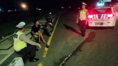 Antisipasi Kriminalitas Malam, Polisi Sisir Bypass BIL Lombok Barat