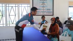 GOWES KAMTIBMAS KAPOLRES LOMBOK UTARA DI DESA SAMAGUNA DIIRANGKAIKAN BAKTI KESEHATAN DAN BANSOS
