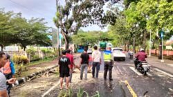 Satlantas Polres Lombok Barat Amankan Jalur Rawan