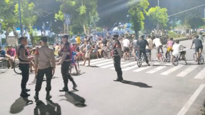 Polres Lombok Barat Sosialisasikan Layanan Darurat KEMOS 110