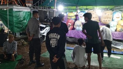 Polsek Khayangan Amankan Pasar Rakyat Rona-Rona, 200 Pengunjung Hiburan Aman Sampai Selesai