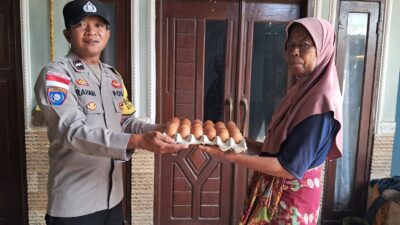 Lewat Program Nutrisi Mantap, Polsek Sekotong Intervensi Gizi Lansia Desa Pelangan