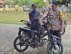 Lagi!!! Polsek Bolo Amankan Lima Unit Sepeda Motor dalam Operasi Penertiban Knalpot Brong