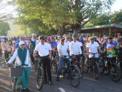Meriahkan HUT Kabupaten Bima Ke-386 Kapolres Bima Kabupaten AKBP M.Anton Bhayangkara Gaisar S.I.K.M.H., Ikuti Fun Bike