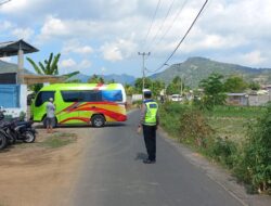 Polsek Tanjung Gelar Rawan Pagi di Pasar Tanjung, Himbau Pedagang Waspada Cuaca Ekstrem dan 3C