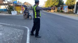 Polsek Tanjung Gelar Giat Rawan Pagi di Depan Pasar Umum Tanjung