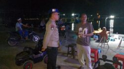 Polsek Gangga Gelar Patroli Blue Light, Imbau Warga Jaga Kamtibmas dan Waspada 3C