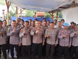 Kapolres Bima Kabupaten di Dampingi Ketua Bhayangkari Cabang Bima Menggelar Kunker di Mapolsek Monta ini Pesannya