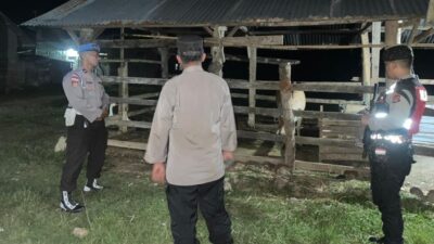 Polsek Sekotong Perketat Pengawasan Wilayah, Pastikan Kandang Ternak Warga Aman dari Kriminalitas