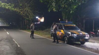 Antisipasi Gangguan Kamtibmas Dini Hari, Personel Polsek Kuripan Patroli Sepanjang Bypass BIL