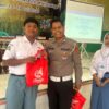 Ciptakan Generasi Tertib, Polres Lombok Barat Beri Pembekalan Safety Riding kepada Siswa SMKN 2 Kuripan