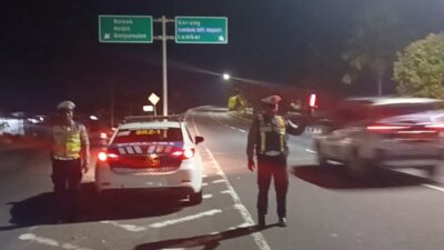 Patroli Blue Light Satlantas Lombok Barat Amankan Jalur Wisata Senggigi dan Bypass BIL 2