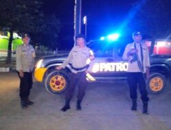 Pastikan Sitkamtimas di wilayah hukumnya aman dan Cegah Potensi Kriminalitas Polsek Woha Gelar Patroli KRYD Malam Hari
