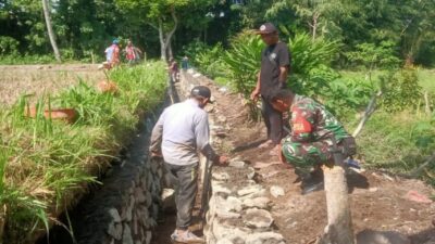Pendampingan Babinsa Percepat Pembangunan Irigasi Penopang Ketahanan Pangan