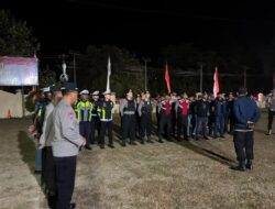 Ciptakan Rasa Aman di Tengah Masyarakat, Polres Bima Kabupaten Menggelar Patroli Strong Point Presisi