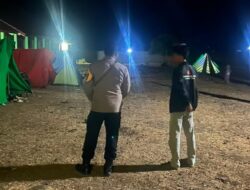 Bhabinkamtibmas Polsek Tambora, Hadiri Undangan Persami Yang Diselenggarakan Oleh SMPN 02 Kecamatan Tambora