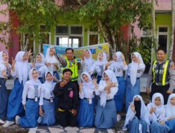 Edukasi Generasi Muda, Satlantas Polres Lombok Barat Gelar Pembinaan Saka Bhayangkara Krida Lantas di Sekotong