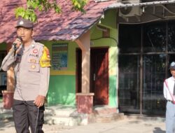 Police go to school, Bhabinkamtibmas Polsek Woha Jadi Irup Bendera di SMAN I Woha
