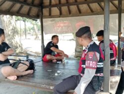 Jaga Kamtibmas, Sat Samapta Polres Lombok Barat Sapa Warga Dasan Geres