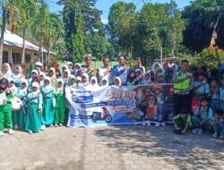 Cegah Kecelakaan, Polisi Bersama Astra Motor NTB Latih Pelajar SDN 01 Cendi Manik Tertib Berlalu Lintas