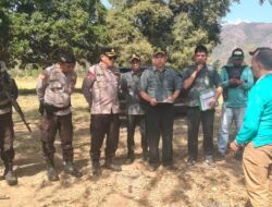 Polres Bima Kabupaten Kawal Eksekusi Lahan dan Bangunan di Desa Tolotangga