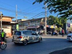 Polsek Gangga Laksanakan Rawan Pagi dan Gatur Lalin di S4 Pasar Gondang