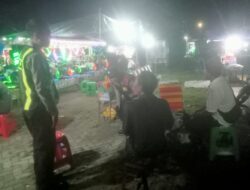 Polsek Bayan Amankan dan Monitoring Pasar Malam “Rona-Rona” di Desa Mumbul Sari