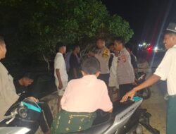 Menekankan Potensi Kejahatan dan Jaga Kondusifitas Wilayah, Polsek Soromandi Gelar Patroli Strong Point Rinjani Presisi
