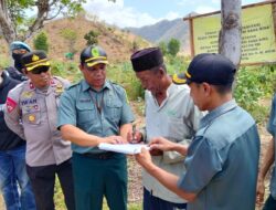 Polres Bima Kabupaten, Gelar Pengamanan Eksekusi Lahan OLeh Pengadilan Negeri Raba Bima