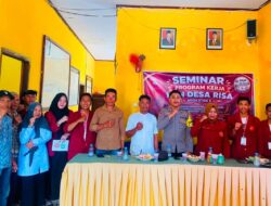 Sinergi Menjaga Kamtibmas, Bhabinkamtibmas Polsek Woha Hadiri Seminar Mahasiswa KKN Universitas STKIP Tamsis