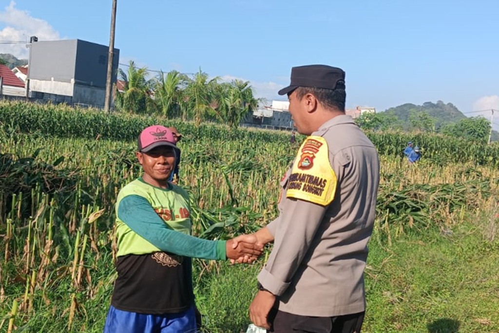 Sinergi Bhabinkamtibmas dan Petani Lombok Barat Perkuat Ketahanan Pangan Desa