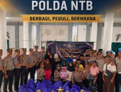 Hadir di Tengah Warga, Personel SIP Angkatan 56 Polda NTB Santuni Anak Binaan Yayasan GIB