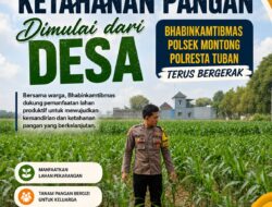 Polsek Montong Polresta Tuban Turun Cek Tanaman jagung Warga di Desa Pakel