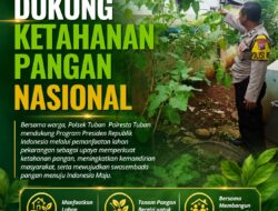 Polsek Tuban Monitoring Pekarangan Pangan Bergizi, Dukung Ketahanan Pangan Nasional*