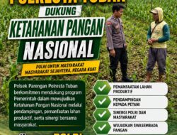 DUKUNG KETAHANAN PANGAN NASIONAL, BHABINKAMTIBMAS DESA PACING POLSEK PARENGAN MELAKSANAKAN PENDAMPINGAN PETANI JAGUNG DI DESA PACING KEC. PARENGAN.